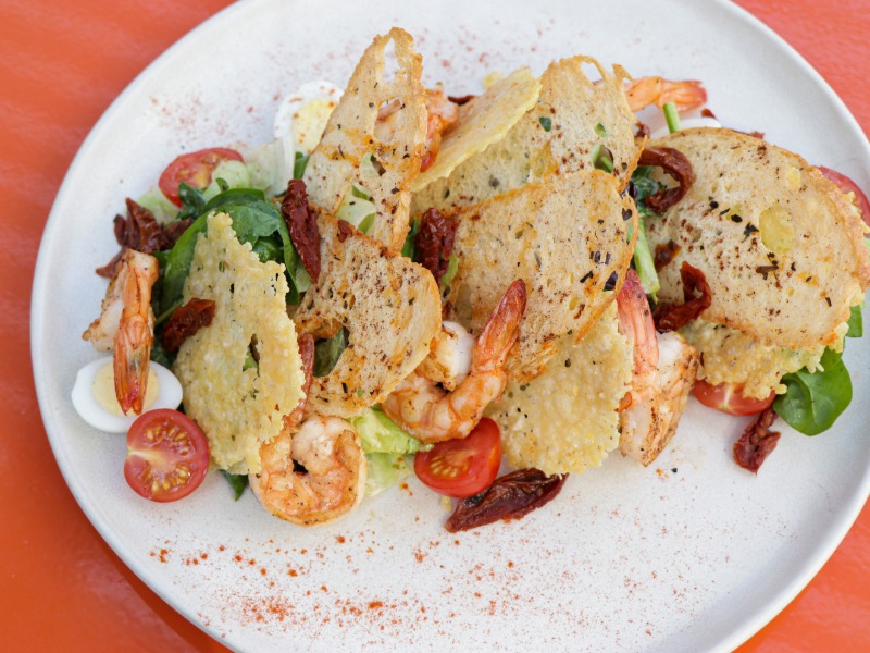 Салат Цезар з креветками