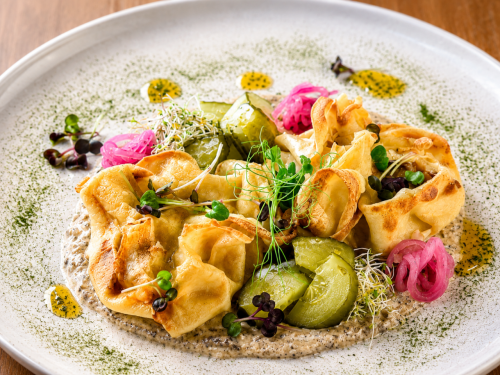Млинці з куркою та грибами