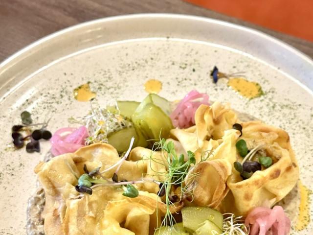 Млинці з куркою та грибами