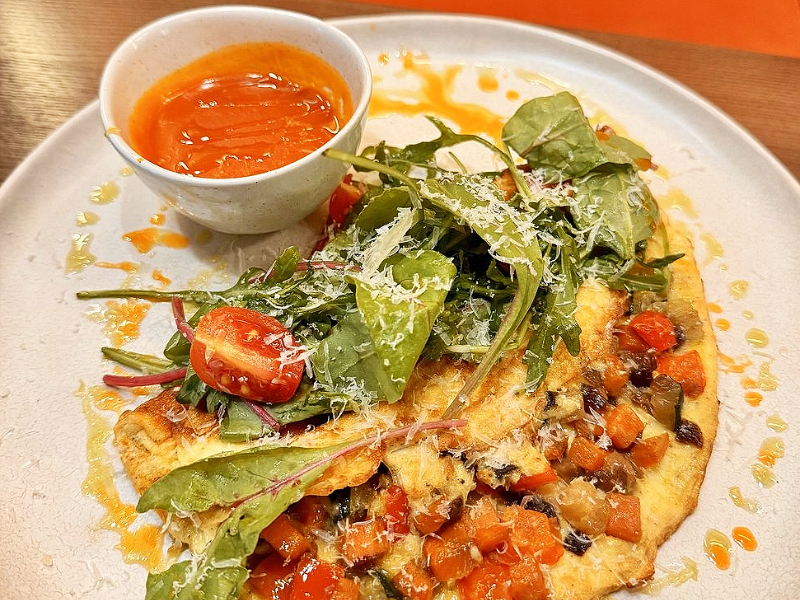 Омлет з овочевим рататуєм