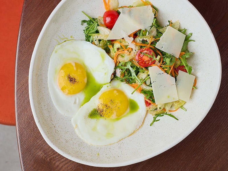 Сніданок з легким овочевим салатом