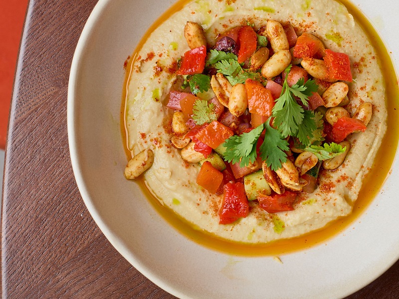 Хумус зі свіжими овочами