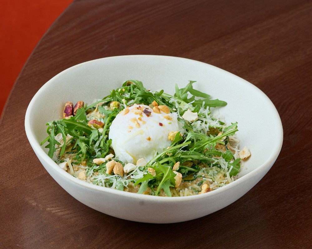 Вівсянка з яйцем пашот Штат